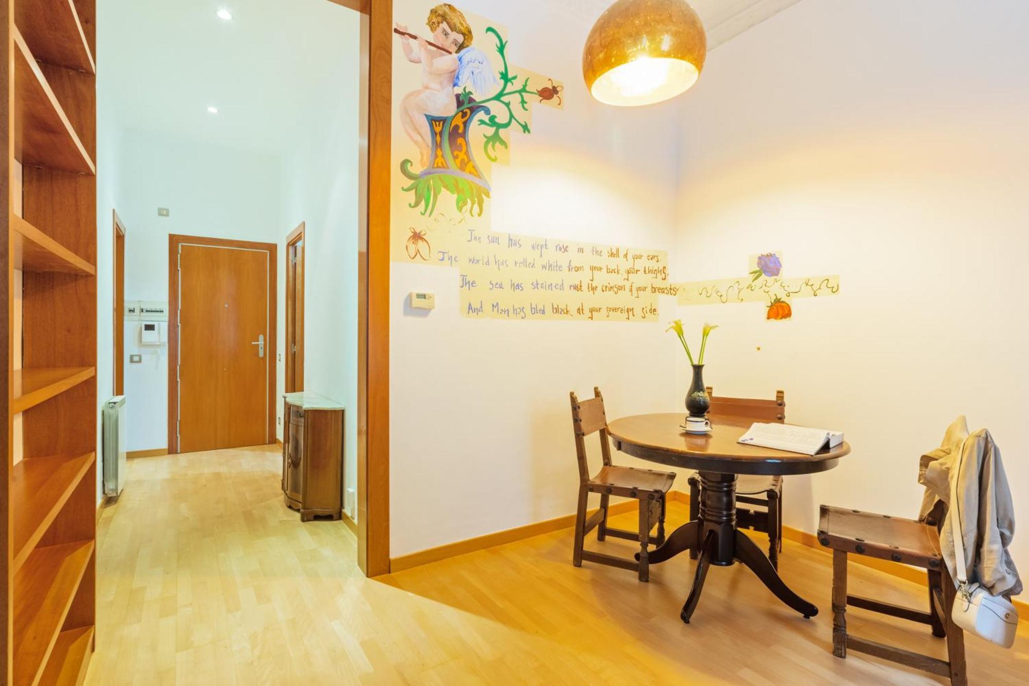 Apartamento Quiet, Vibrant 2 Bedroom In Pedestrian Eixample Barcelona