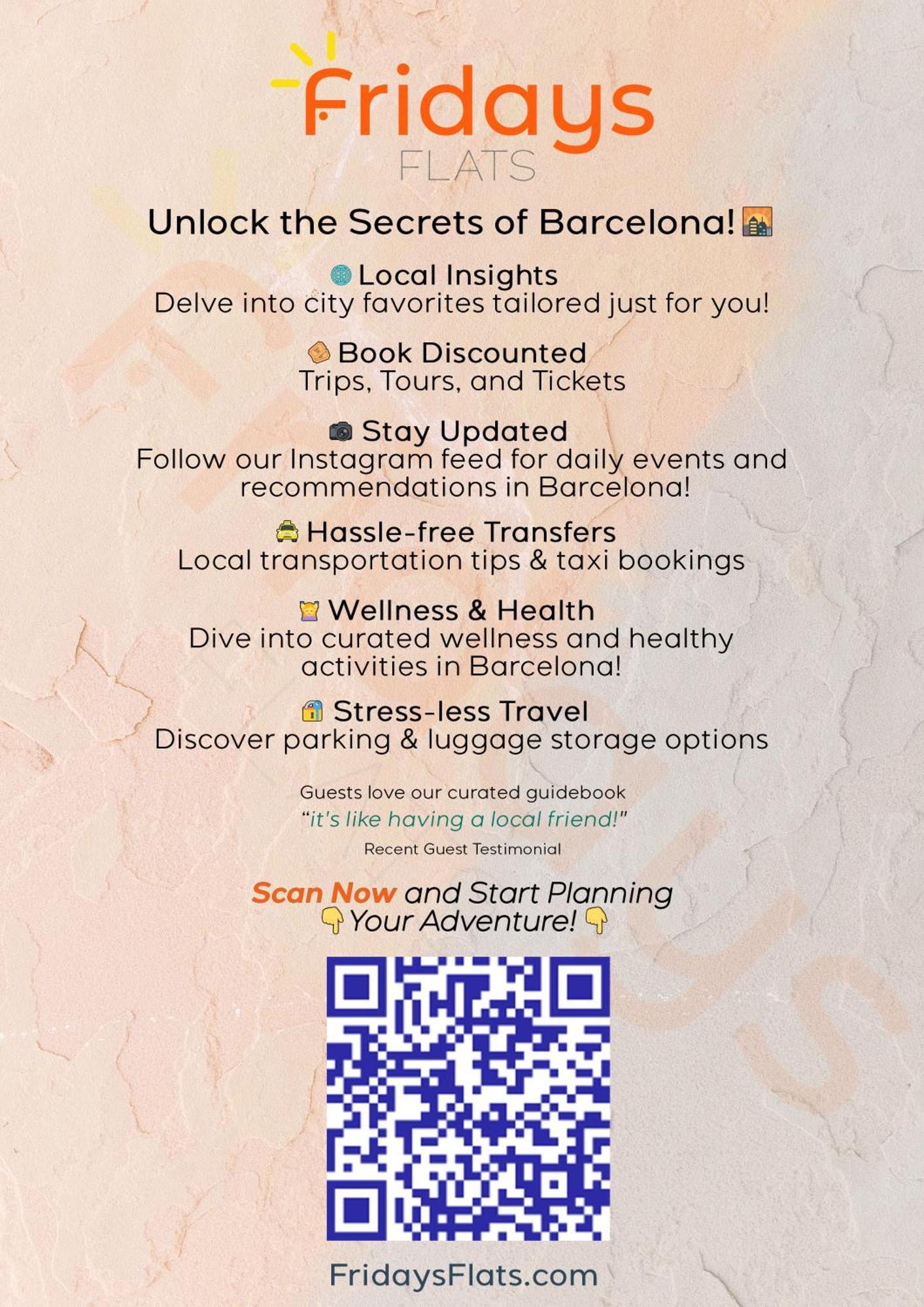 Quiet, Vibrant 2 Bedroom In Pedestrian Eixample Barcelona